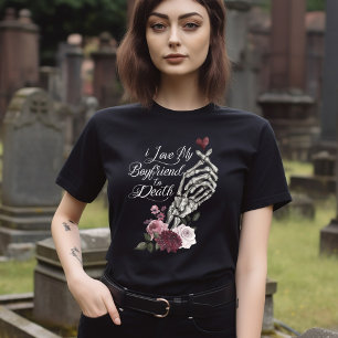Ich Liebe meinem Freund zum Tode Skeletton Handher Tri-Blend Shirt
