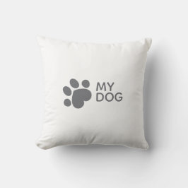 Ich Liebe meinem Hund Throw Kissen