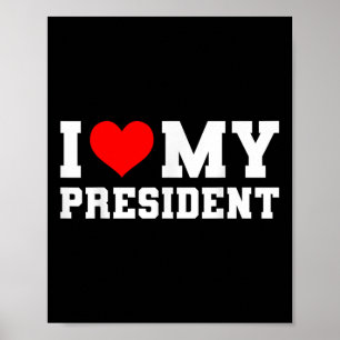 Ich Liebe meinem Präsidenten Donald Trump 2024 Ich Poster