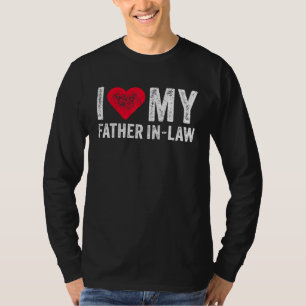 Ich Liebe meinem Vater im Jura Red Heart Vatertag  T-Shirt