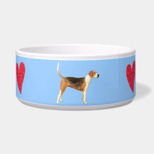 Ich Liebe meinen American Foxhound Napf
