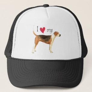 Ich Liebe meinen American Foxhound Truckerkappe
