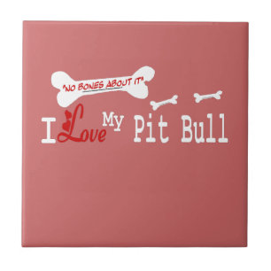 Ich Liebe meinen amerikanischen Pit Bull Terrier D Fliese