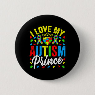 Ich liebe meinen Autismus-Prinz - Unterstützt auti Button