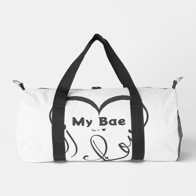 Ich liebe meinen Bae • Du = ♥ Duffle Bag (Vorderseite)