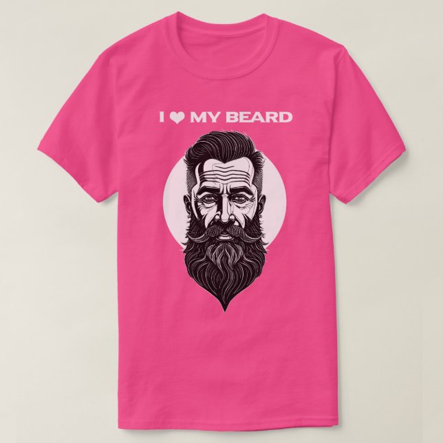 Ich Liebe meinen Bart T-Shirt (Design vorne)
