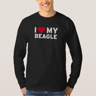 Ich Liebe meinen Beagle Hund für Haustiere von Wel T-Shirt
