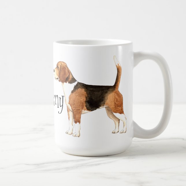 Ich Liebe meinen Beagle Kaffeetasse (Rechts)