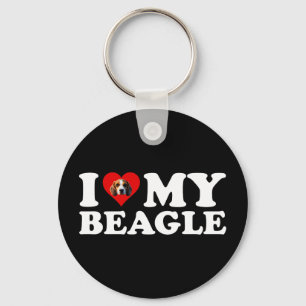 Ich Liebe meinen Beagle Schlüsselanhänger