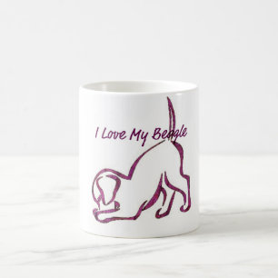 Ich Liebe meinen Beagle Verwandlungstasse