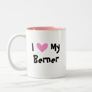 Ich liebe meinen Berner Sennenhund Zweifarbige Tasse