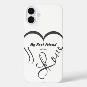 Ich liebe meinen besten Freund • Kuschel-Experte iPhone 16 Plus Hülle