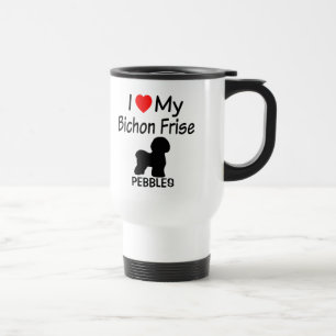 Ich Liebe meinen Bichon Frise Hund Reisebecher