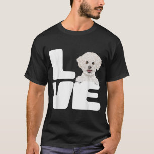 Ich Liebe meinen Bichons Frise Hund Lover T-Shirt