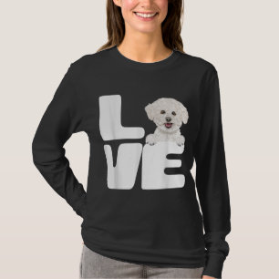 Ich Liebe meinen Bichons Frise Hund Lover T-Shirt