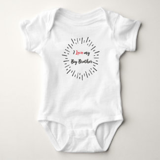 Ich Liebe meinen Big Brother Romper Baby Strampler