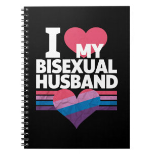 Ich liebe meinen bisexuellen Ehemann Bi Stolz Bise Notizblock
