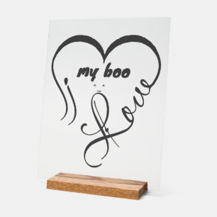 Ich liebe meinen Boo • Für immer und ewig ^_^ Acrylschild