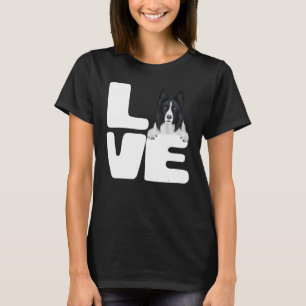 Ich Liebe meinen Border Collie Dog Lover 1 T-Shirt