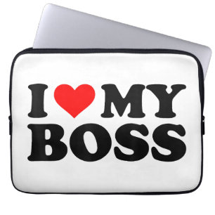Ich Liebe meinen Boss Funny Red Heart Boss Ich hör Laptopschutzhülle