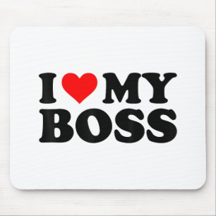 Ich Liebe meinen Boss Funny Red Heart Boss Ich hör Mousepad
