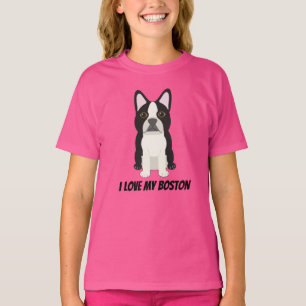 Ich liebe meinen Boston Terrier T-Shirt