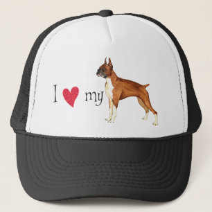 Ich Liebe meinen Boxer Truckerkappe