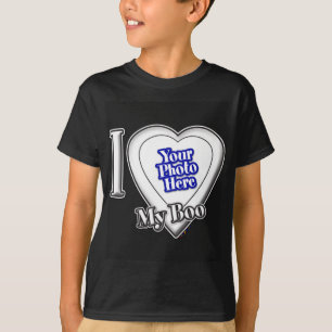 Ich Liebe meinen Boy mit deinem Foto T - Shirt