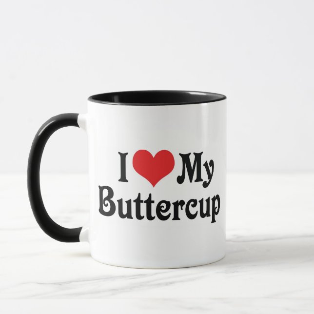Ich Liebe meinen Buttercup Tasse (Links)