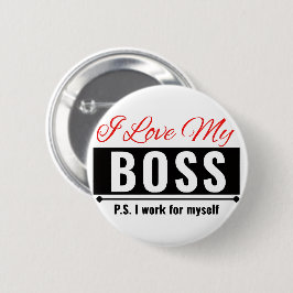 Ich Liebe meinen Chef Button