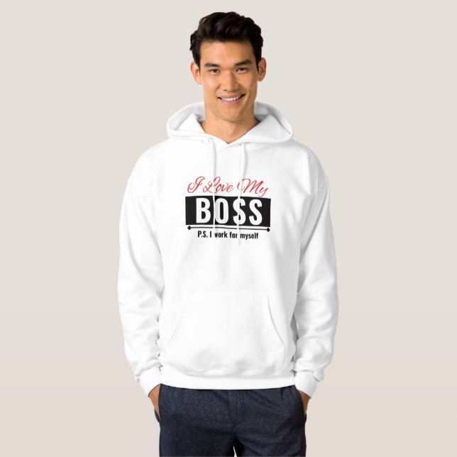Ich Liebe meinen Chef Hoodie (Vorne ganz)