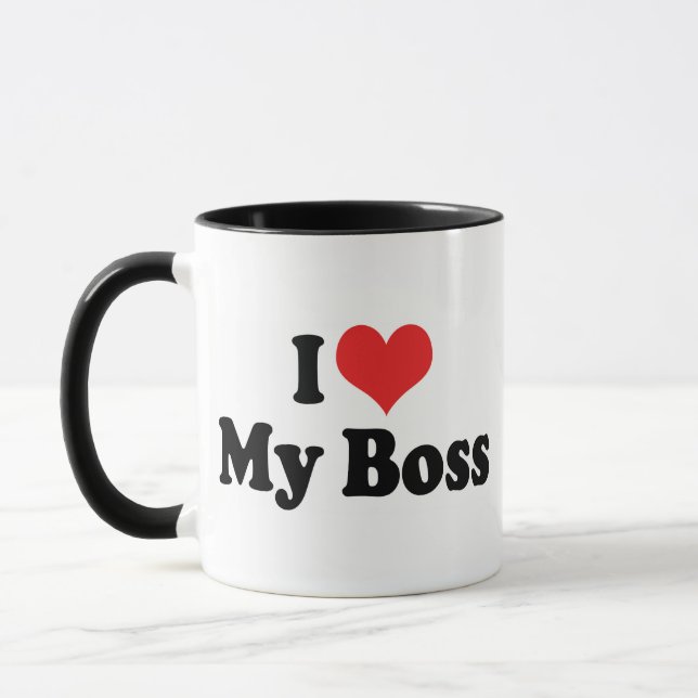 Ich Liebe meinen Chef Tasse (Links)