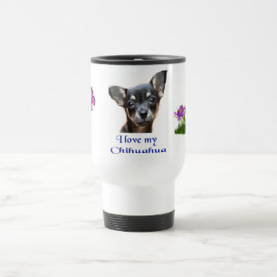 Ich liebe meinen Chihuahua Reisebecher