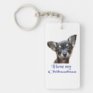 Ich liebe meinen Chihuahua Schlüsselanhänger