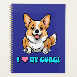 Ich liebe meinen Corgi Planer