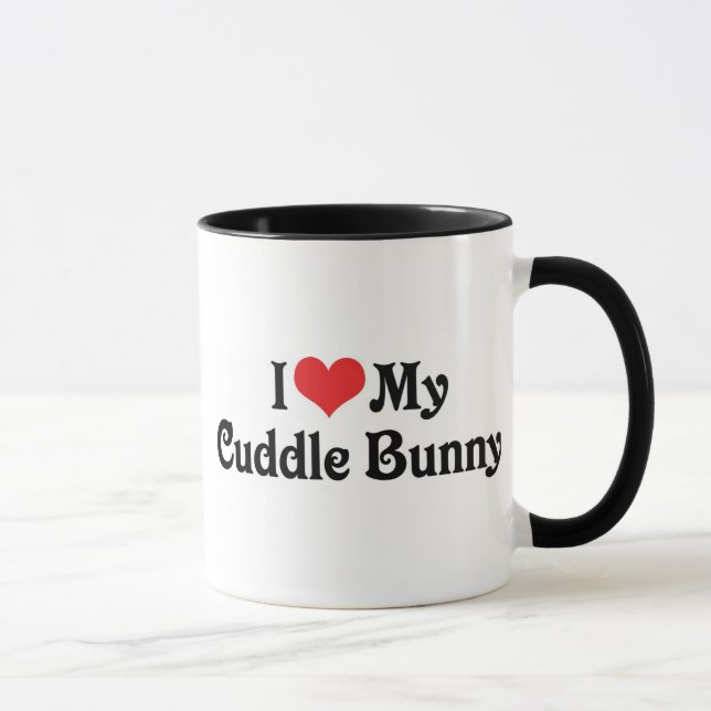 Ich Liebe meinen Cuddle Bunny Tasse (Rechts)