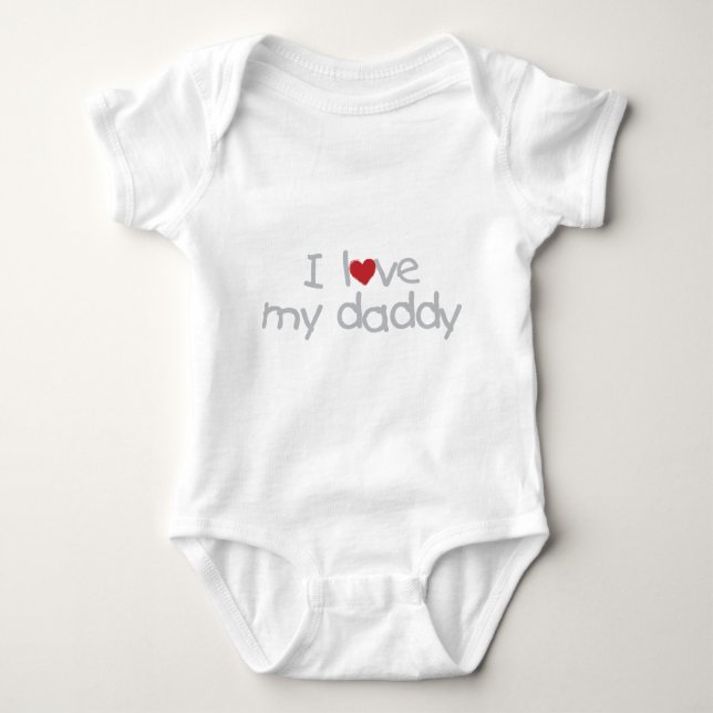 Ich Liebe meinen Daddy Baby Strampler (Vorderseite)