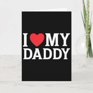 Ich liebe meinen Daddy Ich Herz mein Daddy Cooler Karte
