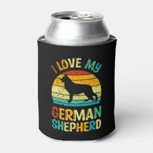 Ich Liebe meinen deutschen Schäferhund Hund Blue B Dosenkühler