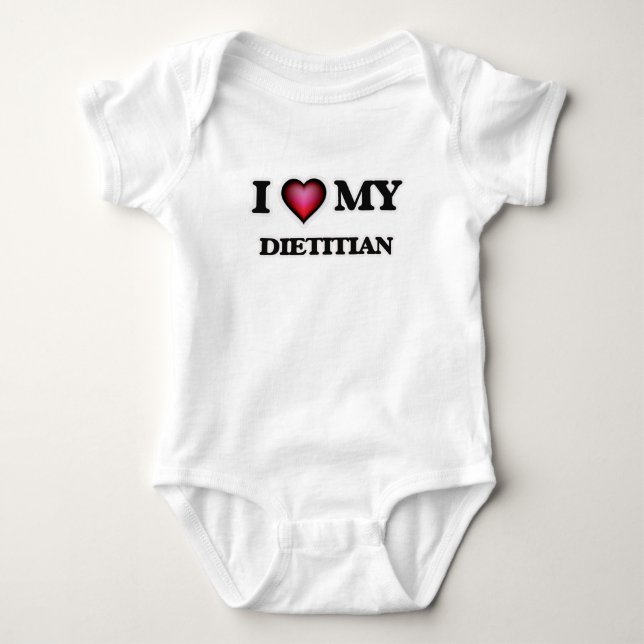 Ich Liebe meinen Diäten Baby Strampler (Vorderseite)
