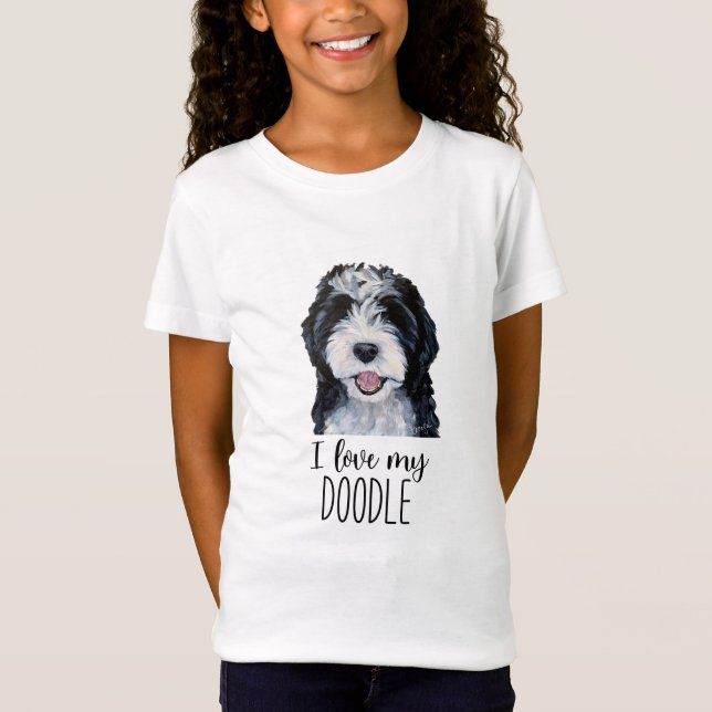 Ich Liebe meinen Doodle-T - Shirt (Vorderseite)