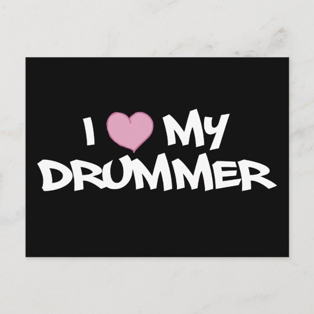 Ich Liebe meinen Drummer Postkarte (Vorderseite)