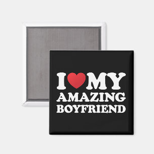 Ich liebe meinen erstaunlichen Freund. Ich liebe m Magnet