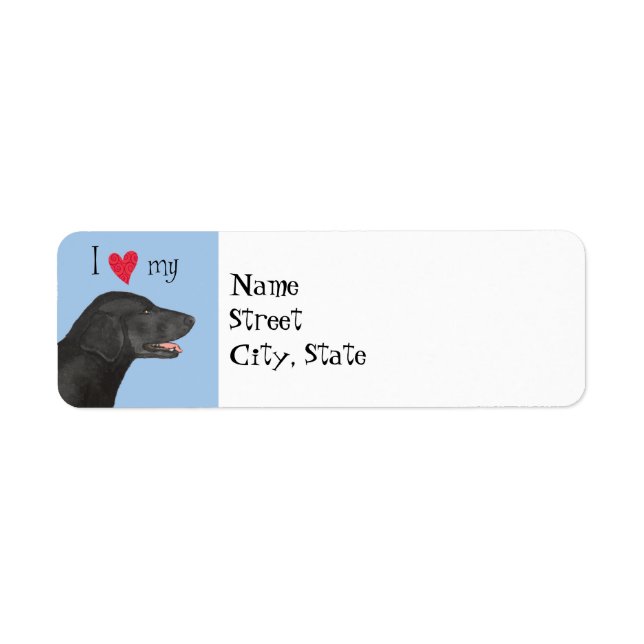 Ich Liebe meinen flachbeschichteten Retriever (Vorne)