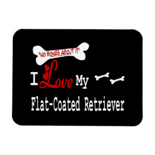 Ich Liebe meinen flachbeschichteten Retriever Magnet