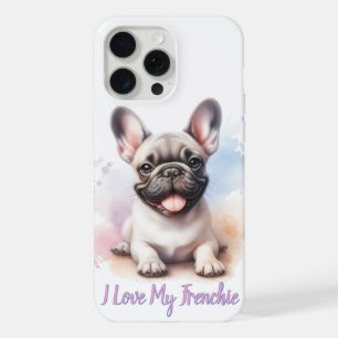 Ich liebe meinen Französischen Bulldoggen iPhone 15 Pro Max Hülle