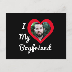 Ich liebe meinen Freund Bae Personalisiertes indiv Postkarte