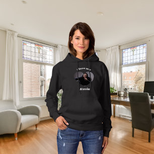 Ich liebe meinen Freund Foto Name Hoodie