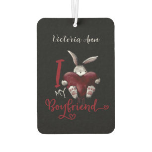 Ich liebe meinen Freund Gothic Personalisiert Autolufterfrischer
