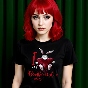 Ich liebe meinen Freund Gothic T-Shirt